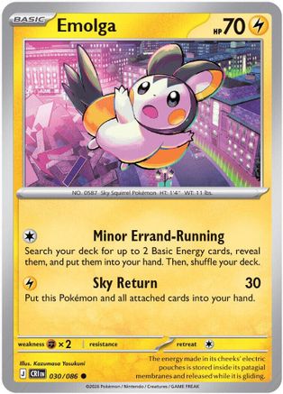 Image of Emolga 030  ME04 Chaos Rising - Common