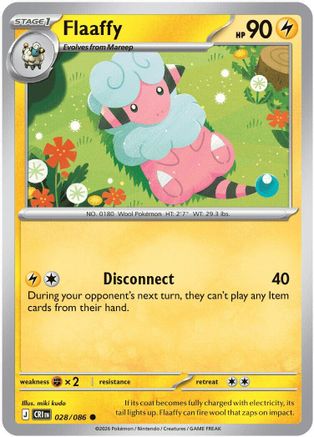 Image of Flaaffy 028  - Reverse Holofoil ME04 Chaos Rising - Common