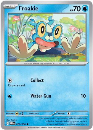Image of Froakie 020/086  ME04 Chaos Rising - Common