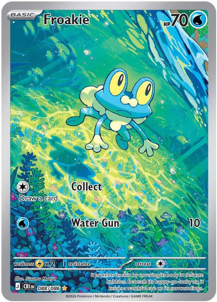 Image of Froakie 088/086  - Holofoil ME04 Chaos Rising - Illustration Rare