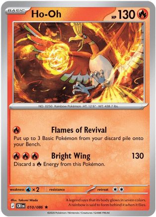 Image of Ho-Oh 010  - Holofoil ME04 Chaos Rising - Rare