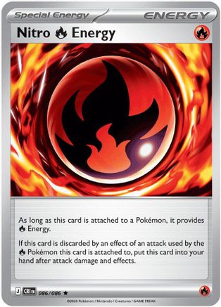 Image of Nitro Fire Energy 086  - Holofoil ME04 Chaos Rising - Rare