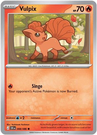 Image of Vulpix 008  ME04 Chaos Rising - Common