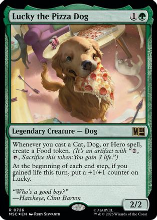 Image of Lucky the Pizza Dog (MSC-726) - Commander: Marvel Super Heroes