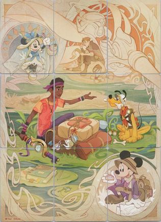 Image of Wilds Unkown Puzzle Insert (Set of 9)  - Wilds Unknown