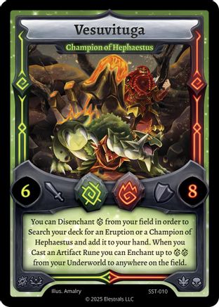 Image of Vesuvituga - Champion of Hephaestus (SST-010) (SST-010) - Divine Champions Sunstrike