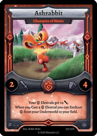 Image of Ashrabbit - Champion of Hestia (SST-019) (SST-019) - Divine Champions Sunstrike