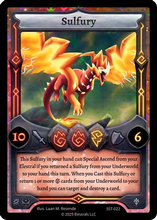 Image of Sulfury (SST-022) (SST-022) - Divine Champions Sunstrike Holo