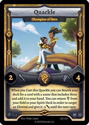 Image of Quackle - Champion of Hera (SST-031) (SST-031) - Divine Champions Sunstrike