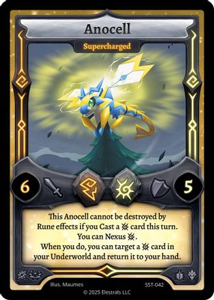 Image of Anocell - Supercharged (SST-042) - Divine Champions Sunstrike Reverse Holo