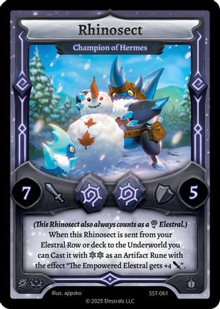 Image of Rhinosect - Champion of Hermes (SST-061) - Divine Champions Sunstrike