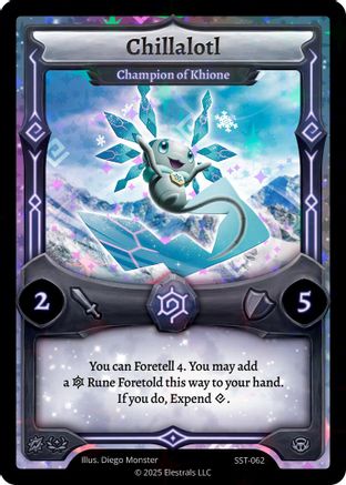 Image of Chillalotl - Champion of Khione (SST-062) (SST-062) - Divine Champions Sunstrike Holo