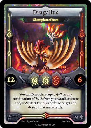 Image of Dragallus - Champion of Ares (SST-069) (SST-069) - Divine Champions Sunstrike Holo