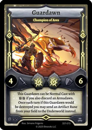 Image of Guardawn - Champion of Ares (SST-073) - Divine Champions Sunstrike