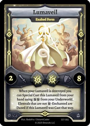 Image of Lumaveil - Exalted Form (SST-082) - Divine Champions Sunstrike