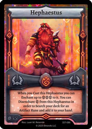 Image of Hephaestus (SST-086) (SST-086) - Divine Champions Sunstrike Holo