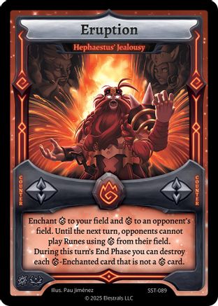 Image of Eruption - Hephaestus' Jealousy (SST-089) - Divine Champions Sunstrike