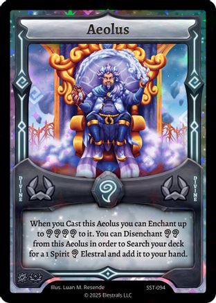 Image of Aeolus (SST-094) - Divine Champions Sunstrike Holo