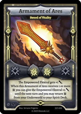 Image of Armament of Ares - Sword of Vitality (SST-099) - Divine Champions Sunstrike