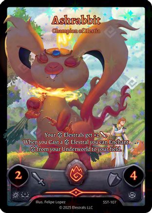 Image of Ashrabbit - Champion of Hestia (SST-107) (SST-107) - Divine Champions Sunstrike Holo