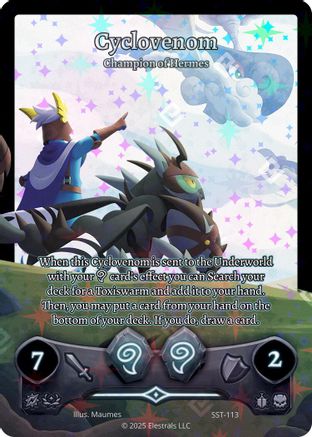 Image of Cyclovenom - Champion of Hermes (SST-113) (SST-113) - Divine Champions Sunstrike Holo