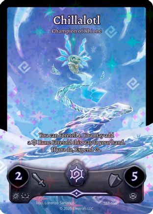 Image of Chillalotl - Champion of Khione (SST-116) (SST-116) - Divine Champions Sunstrike Holo
