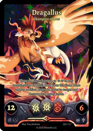 Image of Dragallus - Champion of Ares (SST-117) (SST-117) - Divine Champions Sunstrike Holo
