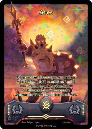 Image of Ares (SST-120) (SST-120) - Divine Champions Sunstrike Holo