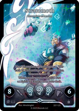 Image of Stratomoth - Champion of Aeolus (SST-125) (SST-125) - Divine Champions Sunstrike Holo