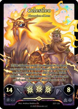 Image of Celestleo - Champion of Ares (SST-126) (SST-126) - Divine Champions Sunstrike Holo