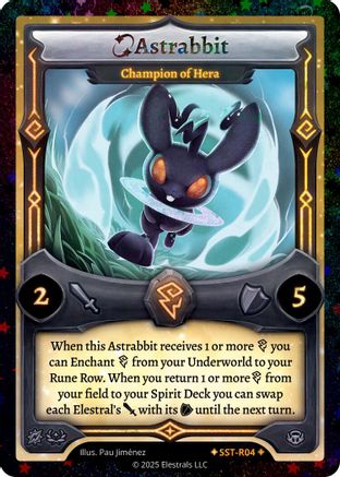 Image of Astrabbit - Champion of Hera (SST-R04) (SST-R04) - Divine Champions Sunstrike Reverse Holo