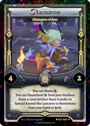 Image of Lumaroo - Champion of Ares (SST-R07) (SST-R07) - Divine Champions Sunstrike Reverse Holo