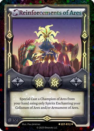 Image of Reinforcements of Ares (SST-R12) (SST-R12) - Divine Champions Sunstrike Reverse Holo