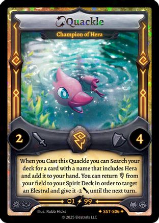 Image of Quackle - Champion of Hera (SST-S06) (SST-S06) - Divine Champions Sunstrike Holo