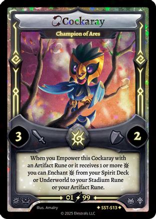 Image of Cockaray - Champion of Ares (SST-S13) - Divine Champions Sunstrike Holo