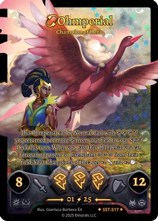 Image of Ohmperial - Champion of Hera (SST-S17) - Divine Champions Sunstrike Holo