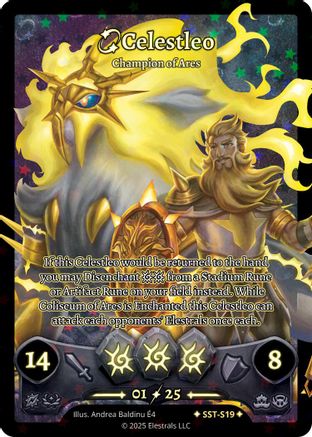 Image of Celestleo - Champion of Ares (SST-S19) - Divine Champions Sunstrike Holo