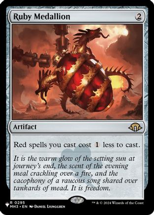 Image of Ruby Medallion (LIST-295) - The List Reprints