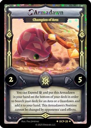 Image of Armadawn - Champion of Ares (DCP-20) - Divine Champions Sunstrike Promos Holo