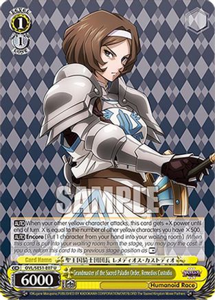 Image of Grandmaster of the Sacred Paladin Order, Remedios Custodio (OVL/SE51-E07 U) - Nazarick: Tomb of the Undead Vol.3 Extra Booster