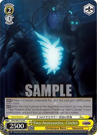 Image of Two Accessories, Circlet (OVL/SE51-E14 C) - Nazarick: Tomb of the Undead Vol.3 Extra Booster