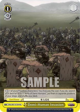 Image of Demi-Human Invasion (HU) (OVL/SE51-E15H HU) - Nazarick: Tomb of the Undead Vol.3 Extra Booster