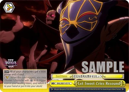 Image of Let Sweet Cries Resound (OVL/SE51-E17 C) - Nazarick: Tomb of the Undead Vol.3 Extra Booster