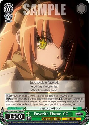 Image of Favorite Flavor, CZ (OVL/SE51-E20 R) - Nazarick: Tomb of the Undead Vol.3 Extra Booster
