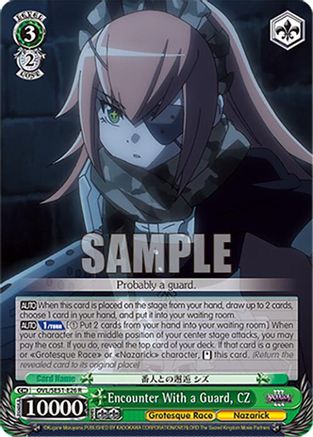 Image of Encounter With a Guard, CZ (OVL/SE51-E26 R) - Nazarick: Tomb of the Undead Vol.3 Extra Booster