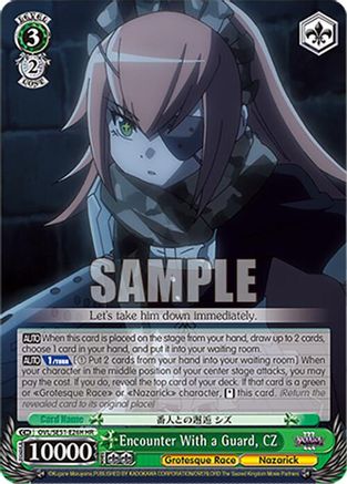 Image of Encounter With a Guard, CZ (HR) (OVL/SE51-E26H HR) - Nazarick: Tomb of the Undead Vol.3 Extra Booster