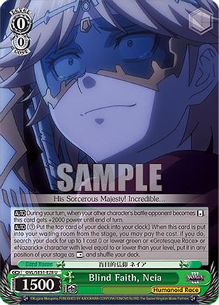 Image of Blind Faith, Neia (OVL/SE51-E28 U) - Nazarick: Tomb of the Undead Vol.3 Extra Booster