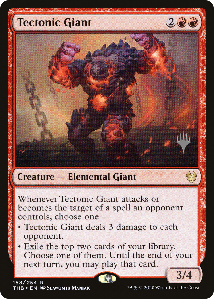 Image of Tectonic Giant (PPTHB-158P) - Theros Beyond Death Promos