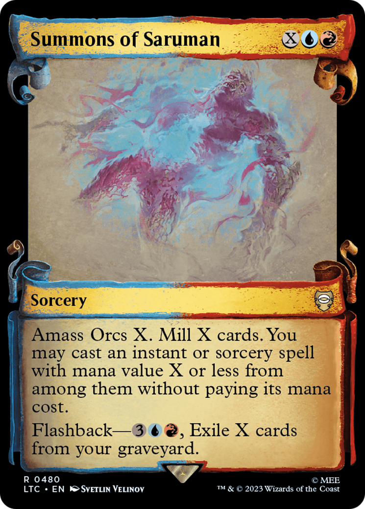 Image of Summons of Saruman (Showcase Scrolls) (LTC-480) - Tales of Middle-earth Commander: (Showcase) Foil