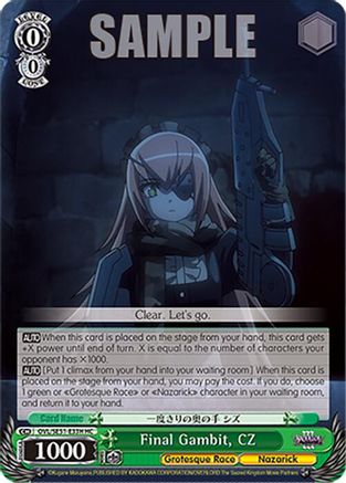 Image of Final Gambit, CZ (HC) (OVL/SE51-E33H HC) - Nazarick: Tomb of the Undead Vol.3 Extra Booster